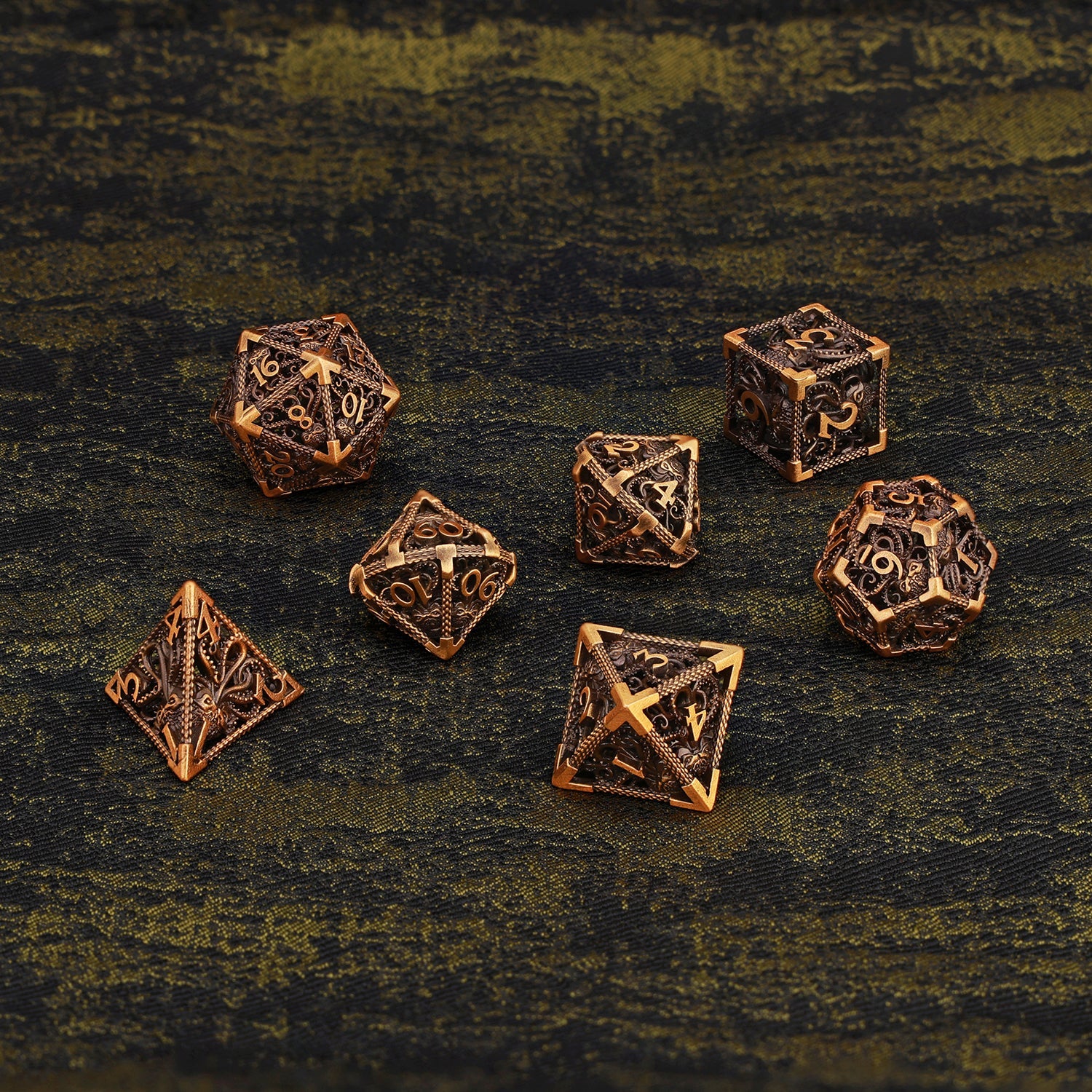 OCTOPUS METAL POLYHEDRON DICE